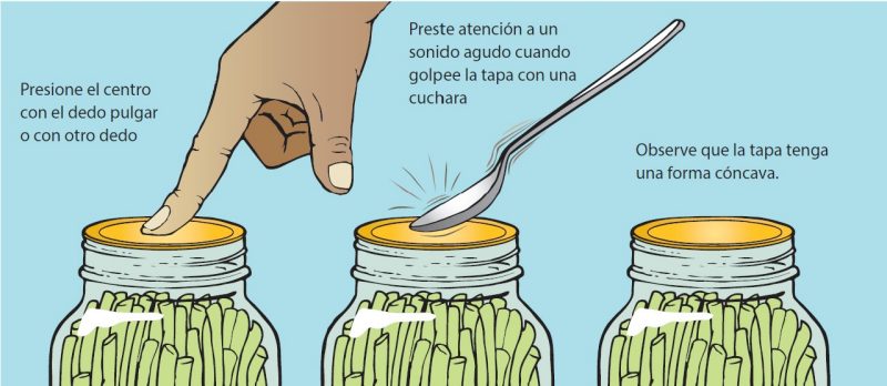 Revisando el sello.