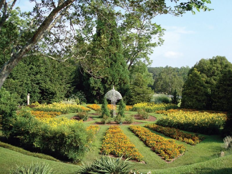 Formal garden layout.