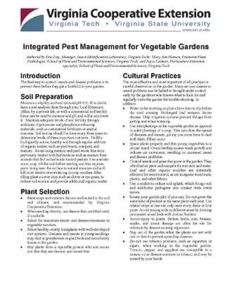 Integrated Pest Management for Vegetable Gardens