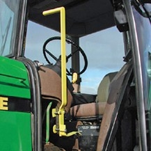 An image of a tractor with an exterior clutch.