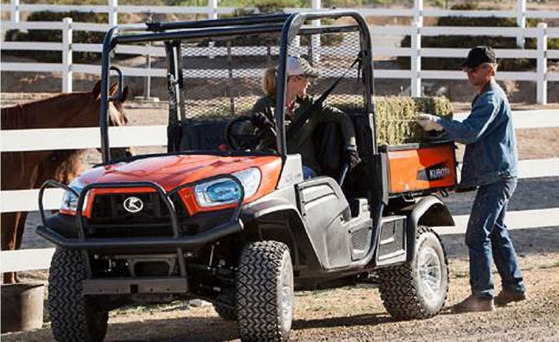 UTV designed for hauling goods.