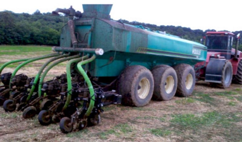 The 6,300 gallon tanker fitted with Dawn® injectors that was used in the economic assessment in the Shenandoah Valley.