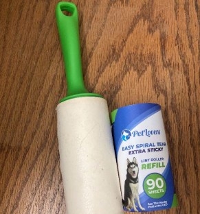 Extra sticky lint roller.