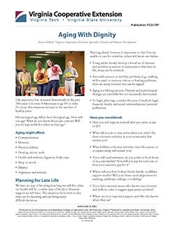 Cover, Aging With Dignity