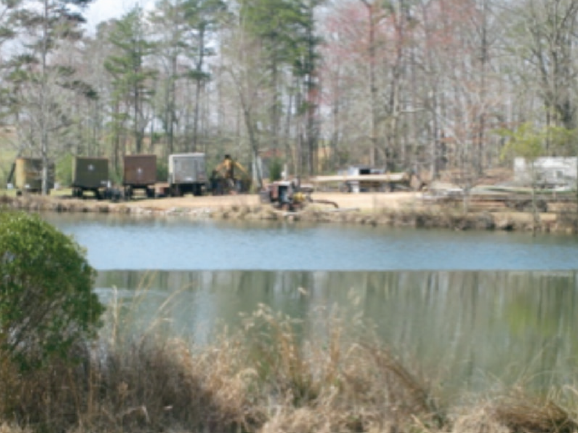 a photo of a Surface water pond