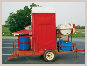 a photo of a station on a trailer