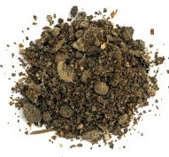 A top view of a pile of poultry littter