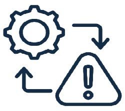 Drawing depicting risk management and contingency plans.